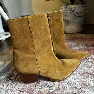 Matisse Camel Suede Heeled Boots